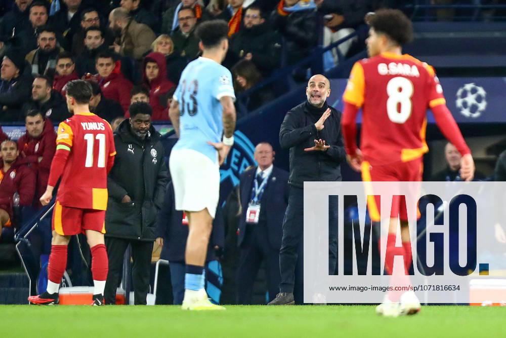 Manchester City v Galatasaray S.K., UEFA Champions League Pep Guardiola, Manager of Manchester City gestures during the Manchester City v Galatasaray S.K. UEFA Champions League MD8 match at the Etihad Stadium, Manchester, England on 28 January 2026 Credit: Luke Williams Every Second Media Editorial use only. All images are copyright Every Second Media Limited. No images may be reproduced without prior permission.