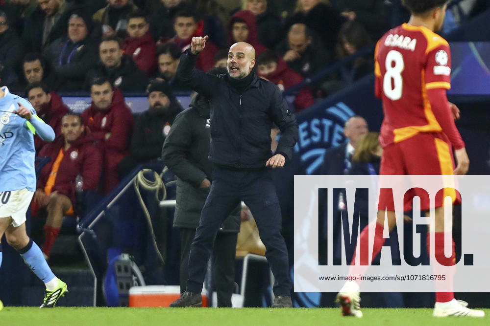Manchester City v Galatasaray S.K., UEFA Champions League Pep Guardiola, Manager of Manchester City gestures during the Manchester City v Galatasaray S.K. UEFA Champions League MD8 match at the Etihad Stadium, Manchester, England on 28 January 2026 Credit: Luke Williams Every Second Media Editorial use only. All images are copyright Every Second Media Limited. No images may be reproduced without prior permission.