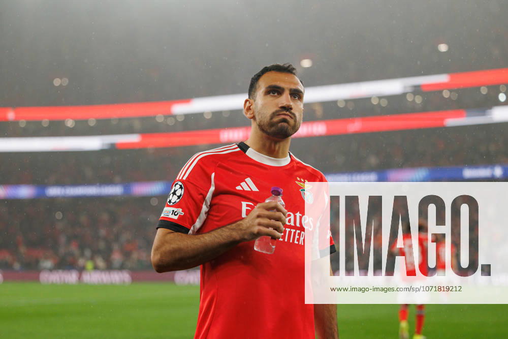 Vangelis Pavlidis seen during Champions League phase game between SL Benfica and Real Madrid CF (Maciej Rogowski Ball Raw Images) Lisbon Estadio da Luz Portugal
