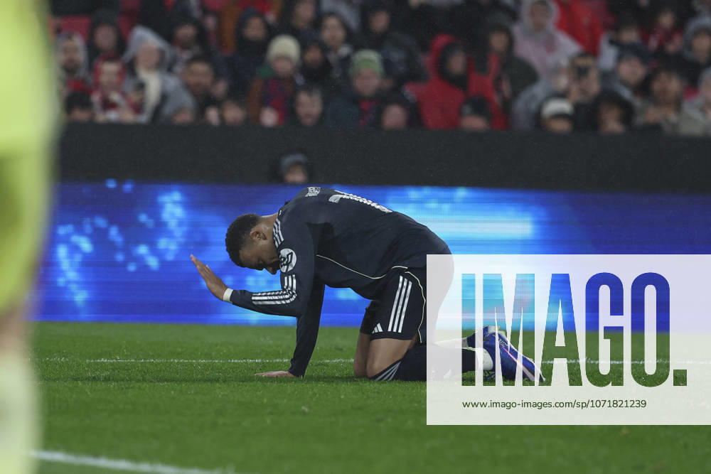 Kylian Mbappe of Real Madrid CF gestures during the UEFA Champions League 2025 26 League Phase MD8 match between SL Benfica and Real Madrid C.F. at Estadio do Lisboa e Benfica on January 28, 2026 in Lisbon, Portugal. Lisbon Portugal - ZUMAa181 20260128_zaa_a181_401
