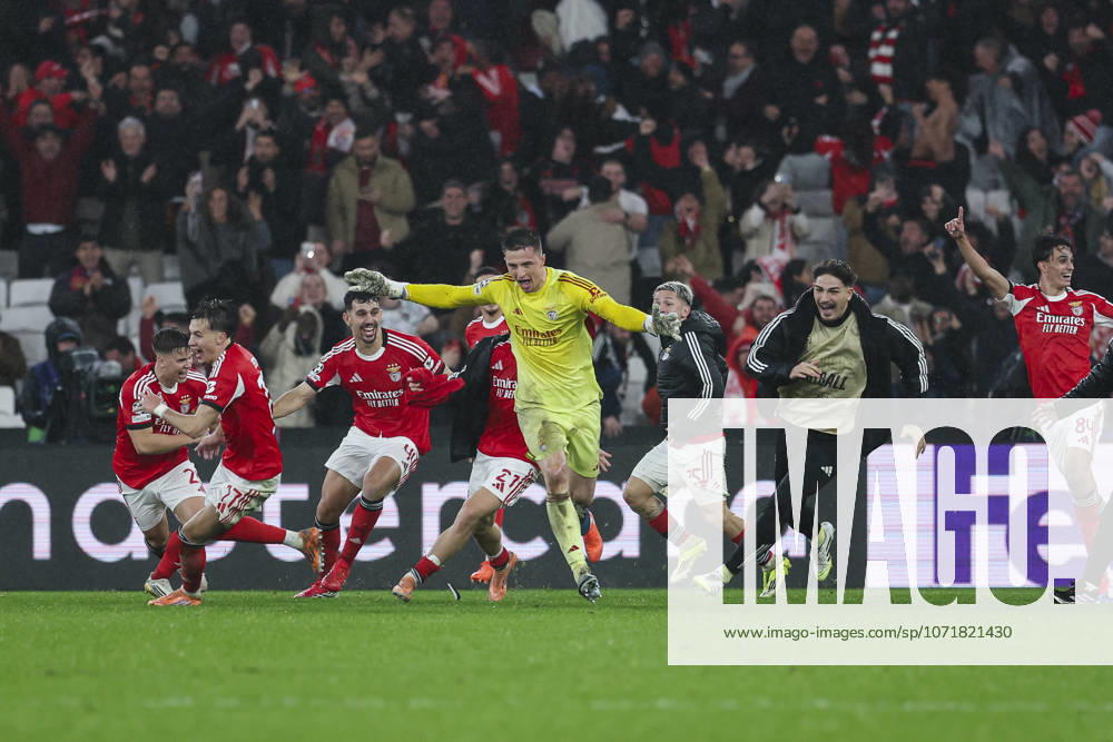 Anatoliy Trubin of SL Benfica celebrates a goal during the UEFA Champions League 2025 26 League Phase MD8 match between SL Benfica and Real Madrid C.F. at Estadio do Lisboa e Benfica on January 28, 2026 in Lisbon, Portugal. Lisbon Portugal - ZUMAa181 20260128_zaa_a181_430