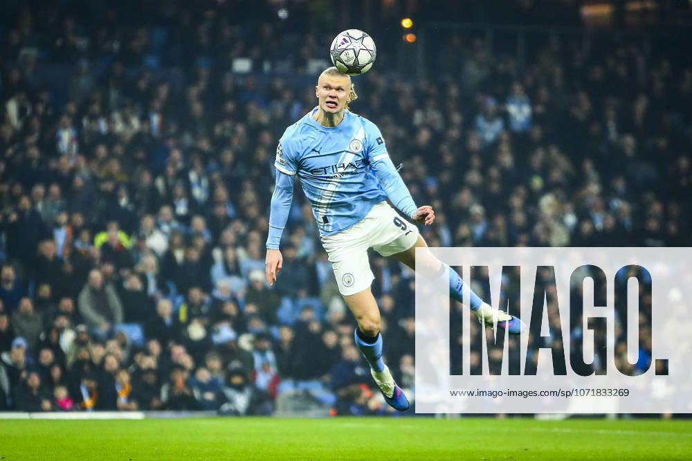 Manchester City v Galatasaray S.K., UEFA Champions League Erling Haaland of Manchester City heads the ball at goal during the Manchester City v Galatasaray S.K. UEFA Champions League MD8 match at the Etihad Stadium, Manchester, England on 28 January 2026 Credit: Luke Williams Every Second Media Editorial use only. All images are copyright Every Second Media Limited. No images may be reproduced without prior permission.