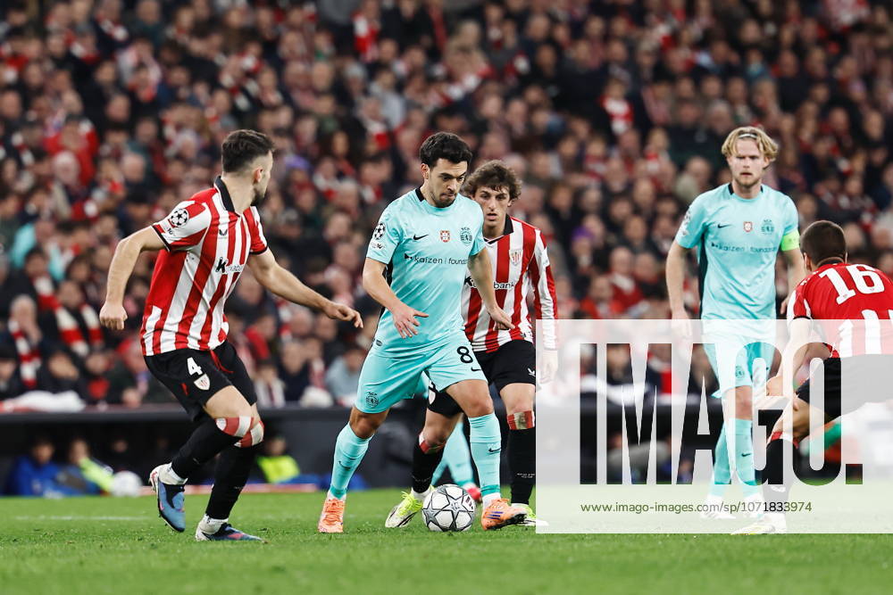 Pedro Goncalves (SportingCP), JANUARY 28, 2026 - Football Soccer : UEFA Champions League league phase matchday 8 between Athletic Club de Bilbao - Sporting Club de Portugal at the Estadio de San Mames in Bilbao, Spain. Noxthirdxpartyxsales aflo_317809833
