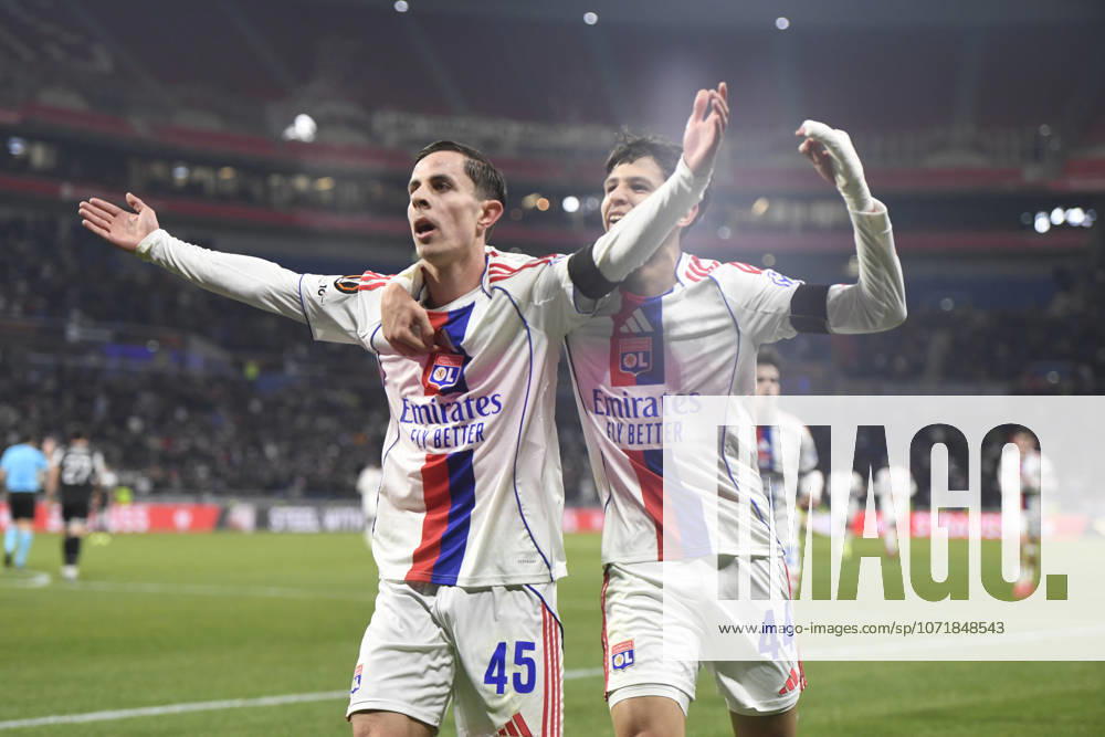 Football : Olympique Lyonnais v PAOK FC - UEFA Europa League 29 01 2026 Remi Himbert of Lyon scoring goal during the UEFA Europa league match between Olympique Lyonnais and PAOK FC at Groupama Stadium Decines Charpieu Lyon France on January 29 2026 LYONFrance