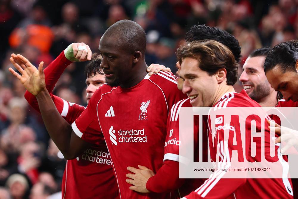 Ibrahima Konate of Liverpool celebrates scoring to make it 4-1 Liverpool v Newcastle United, Premier League, Football, Anfield, Liverpool, UK - 31 Jan 2026Liverpool Anfield United Kingdom