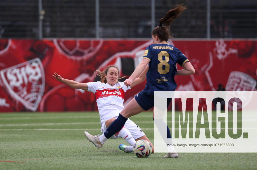 Germany, Stuttgart, Soccer 2 Womens Bundesliga, Matchday 15, VfB Stuttgart vs SG 99 Andernach, f l Tamar Lea Dongus VfB , Maren Weingarz SG
