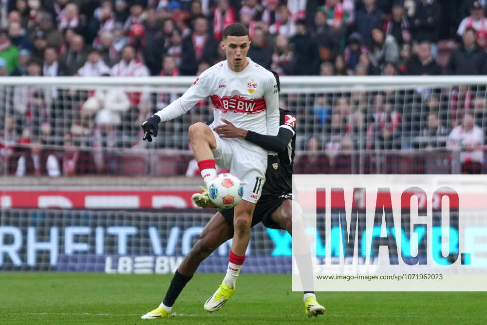 Bilal El Khannouss VfB Stuttgart, 11 on the ball , Germany, Soccer, 1 Bundesliga, 20 Matchday, 2025 2026, VfB Stuttgart vs SC Freiburg, 01 02 2026, MHP Arena, Stuttgart, Germany DFL REGULATIONS PROHIBIT ANY USE OF PHOTOGRAPHS AS IMAGE SEQUENCES AND OR QUASI VIDEO Stuttgart MHP Arena Baden Württemberg Germany