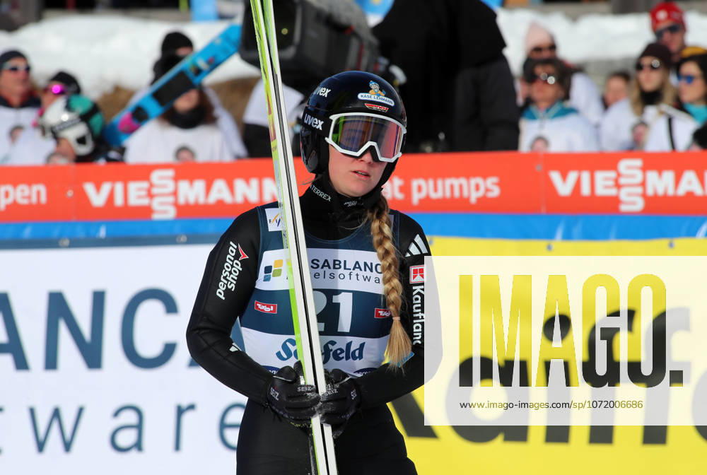 FIS NORDIC COMBINED WORLD CUP, Nordic Combined World Cup, Nordic Triple, Seefeld, Ski Jumping, Ski Jumping, Women LOH Ronja GER standing in the outrun after the jump