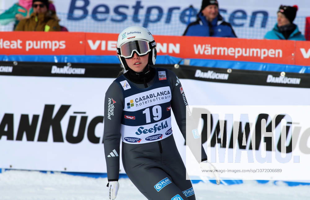 FIS NORDIC COMBINED WORLD CUP, Nordic Combined World Cup, Nordic Triple, Seefeld, Ski Jumping, Ski Jumping, Women GOEPFERT Trine GER standing in the outrun after the jump
