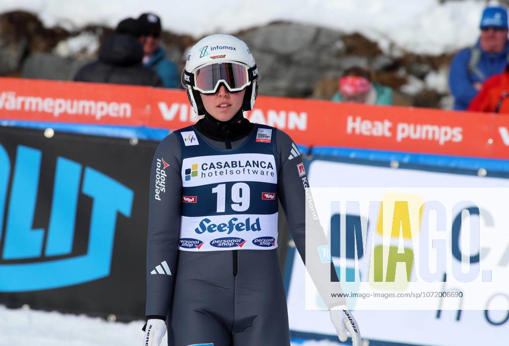 FIS NORDIC COMBINED WORLD CUP, Nordic Combined World Cup, Nordic Triple, Seefeld, Ski Jumping, Ski Jumping, Women GOEPFERT Trine GER standing in the outrun after the jump