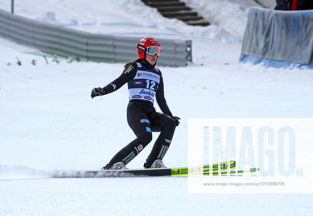 FIS NORDIC COMBINED WORLD CUP, Nordic Combined World Cup, Nordic Triple, Seefeld, ski jumping, ski jumping, women NOWAK Jenny GER standing in the outrun on the way out