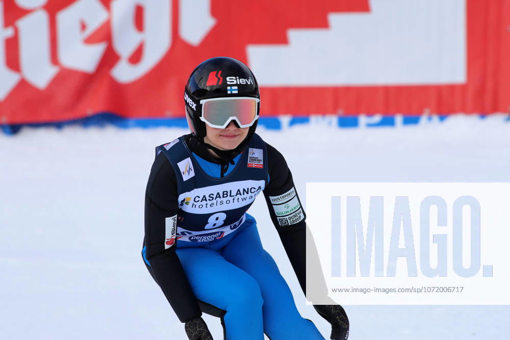 FIS NORDIC COMBINED WORLD CUP, Nordic Combined World Cup, Nordic Triple, Seefeld, ski jumping, ski jumping, women KORHONEN Minja FIN standing in the outrun after the jump