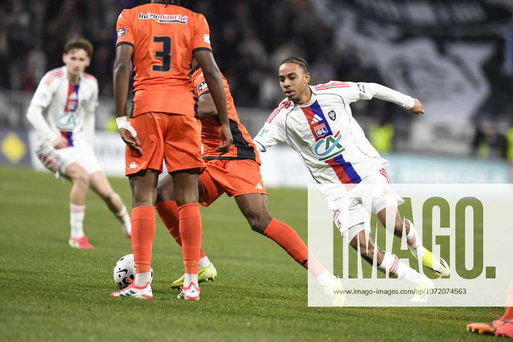 Football : Olympique lyonnais vs Stade LAVAL- French Cup - 04 02 2026 NARTEY Noah of Lyon during the French Cup match between Olympique Lyonnais and Stade LAVAL at Groupama Stadium Decines Charpieu Lyon on February 04 2026 , France LYONFrance