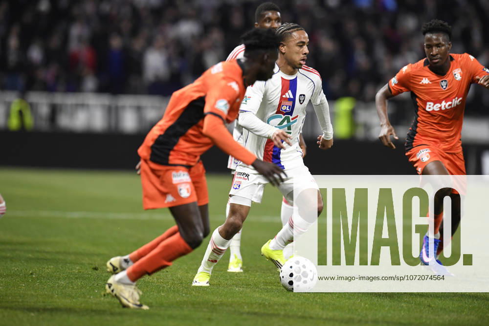Football : Olympique lyonnais vs Stade LAVAL- French Cup - 04 02 2026 NARTEY Noah of Lyon during the French Cup match between Olympique Lyonnais and Stade LAVAL at Groupama Stadium Decines Charpieu Lyon on February 04 2026 , France LYONFrance