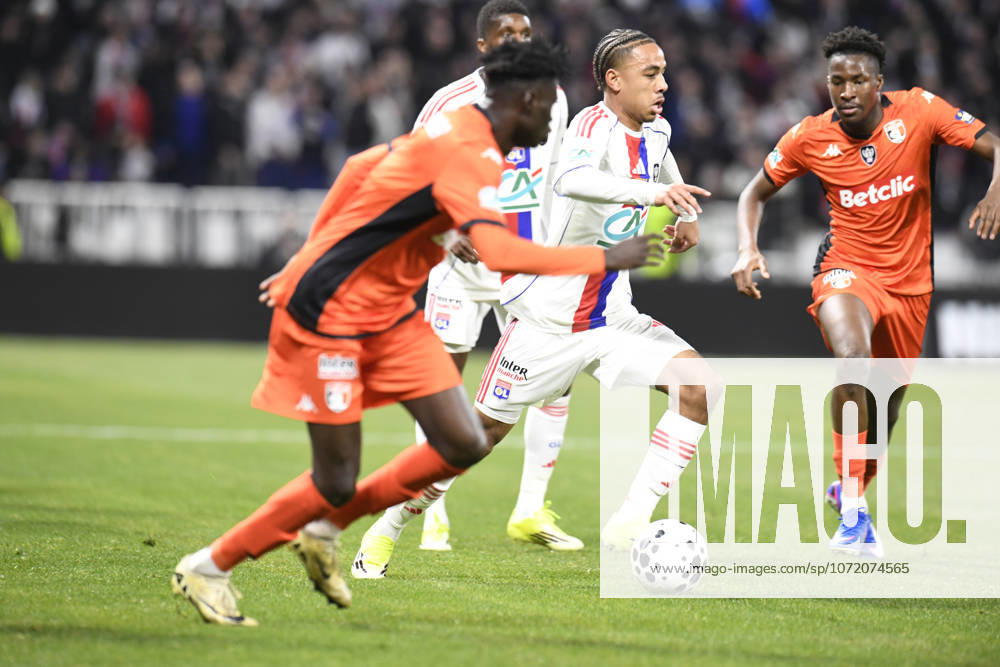 Football : Olympique lyonnais vs Stade LAVAL- French Cup - 04 02 2026 NARTEY Noah of Lyon during the French Cup match between Olympique Lyonnais and Stade LAVAL at Groupama Stadium Decines Charpieu Lyon on February 04 2026 , France LYONFrance