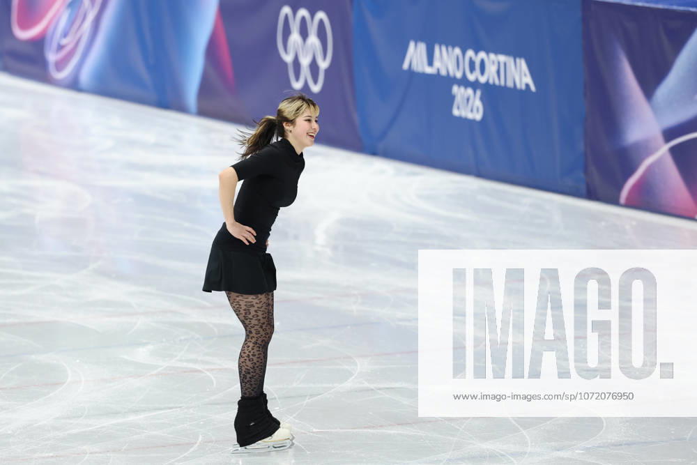 ALYSA LIU of Team United States (USA) during the Figure skating, Eiskunstlauf training session on day-2 at the Milano Cortina 2026 Winter Olympic Games, Olympische Spiele, Olympia, OS Milan Italy - ZUMAc179 20260204_zep_c179_001