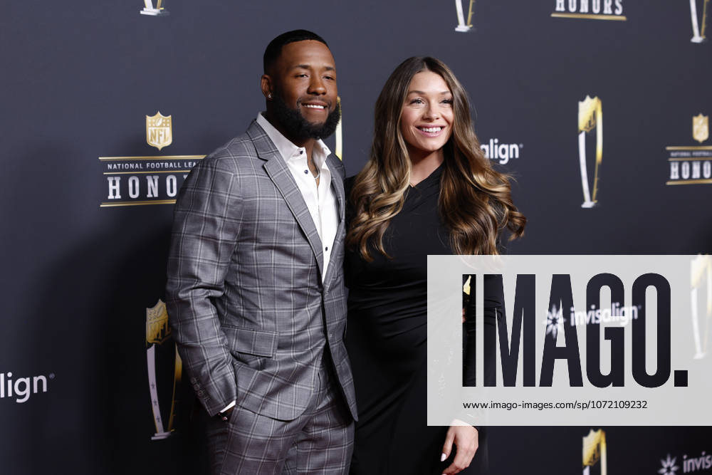 Budda Baker and Tiffany Stanfield arrive on the red carpet at the 2026 NFL, American Football Herren, USA Honors presented by Invisalign in the days leading up to Super Bowl LX in San Francisco on Thursday, February 5, 2026. The New England Patriots will play the Seattle Seahawks in Super Bowl LX at Levi s Stadium in Santa Clara on Sunday, February 8, 2026. SBP20260205363 JOHNxANGELILLO