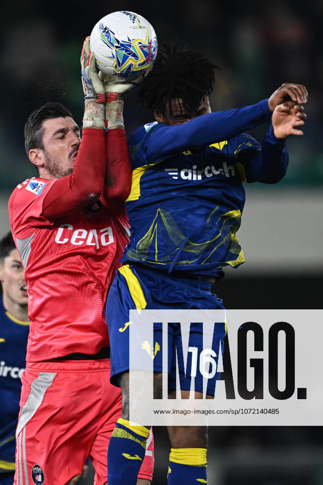 Mg Verona 06 02 2026 - campionato di calcio serie A Hellas Verona-Pisa foto Matteo Gribaudi Image nella foto: Simone Scuffet-Gift Orban