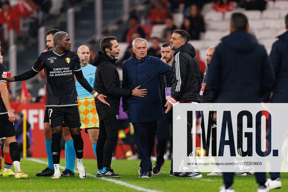 Jose Mourinho seen during Liga Portugal game between SL Benfica and CF Estrela Amadora (Maciej Rogowski Ball Raw Images) Lisbon Estadio da Luz Portugal