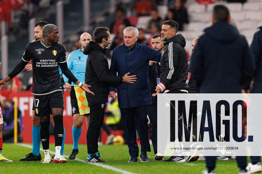 Jose Mourinho seen during Liga Portugal game between SL Benfica and CF Estrela Amadora (Maciej Rogowski Ball Raw Images) Lisbon Estadio da Luz Portugal