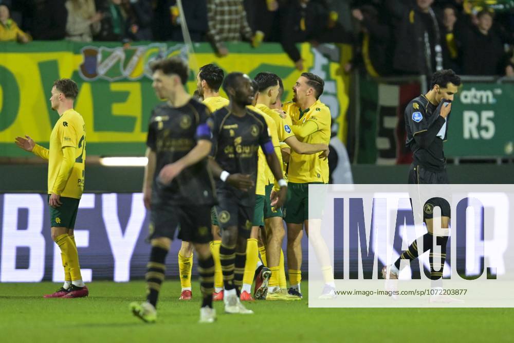 , Fortuna Sittard Stadium , season 2025 2026 , Dutch Eredivisie football , match between Fortuna Sittard and Sparta , picture shows , Fortuna Sittard celebrating 1-0 Fortuna Sittard - Sparta x201377909x