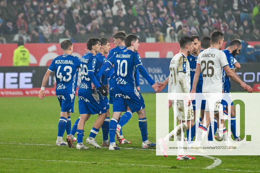 ZABRZE 07.02.2026 MECZ 20. KOLEJKA PKO BP EKSTRAKLASA SEZON 2025 26 --- POLISH FOOTBALL TOP LEAGUE MATCH IN ZABRZE: GORNIK ZABRZE - LECH POZNAN LECH POZNAN RADOSC FOT.WIKTOR FARYNA 400MM.PL NEWSPIX.PL --- newspix.pl