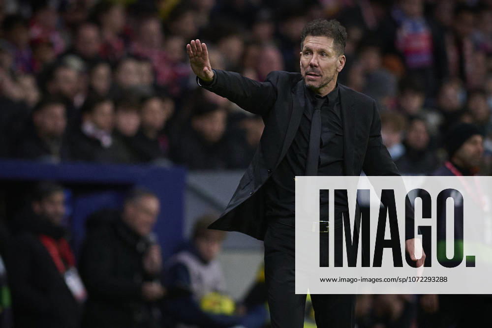 ATLETICO DE MADRID v REAL BETIS BALOMPIE. LA LIGA 2025 2026. ROUND 23. Atletico de Madrid s coach Diego Pablo Cholo Simeone during La Liga match. February 08 ,2026. (ALTERPHOTOS Ropero) MadridSpain
