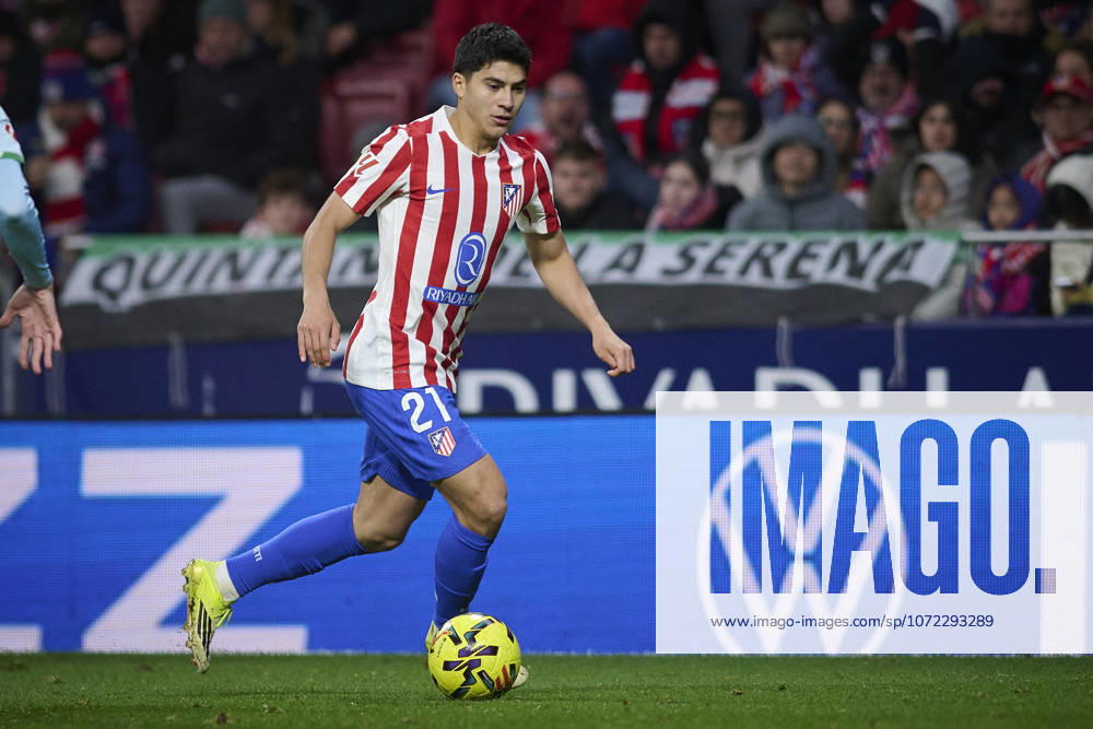 ATLETICO DE MADRID v REAL BETIS BALOMPIE. LA LIGA 2025 2026. ROUND 23. Atletico de Madrid s Obed Vargas during La Liga match. February 08 ,2026. (ALTERPHOTOS Ropero) MadridSpain