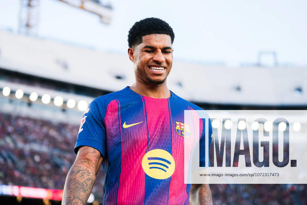 Spanish LaLiga EA Sports FC Barcelona, Barca v RCD Mallorca in Barcelona, Spain. FC Barcelona player (14) Marcus Rashford during LaLiga EA Sports match between FC Barcelona and RCD Mallorca in Spotify Camp Nou, Barcelona, Spain, on February 7, 2026. Barcelona Spotify Camp Nou Barcelona Spain