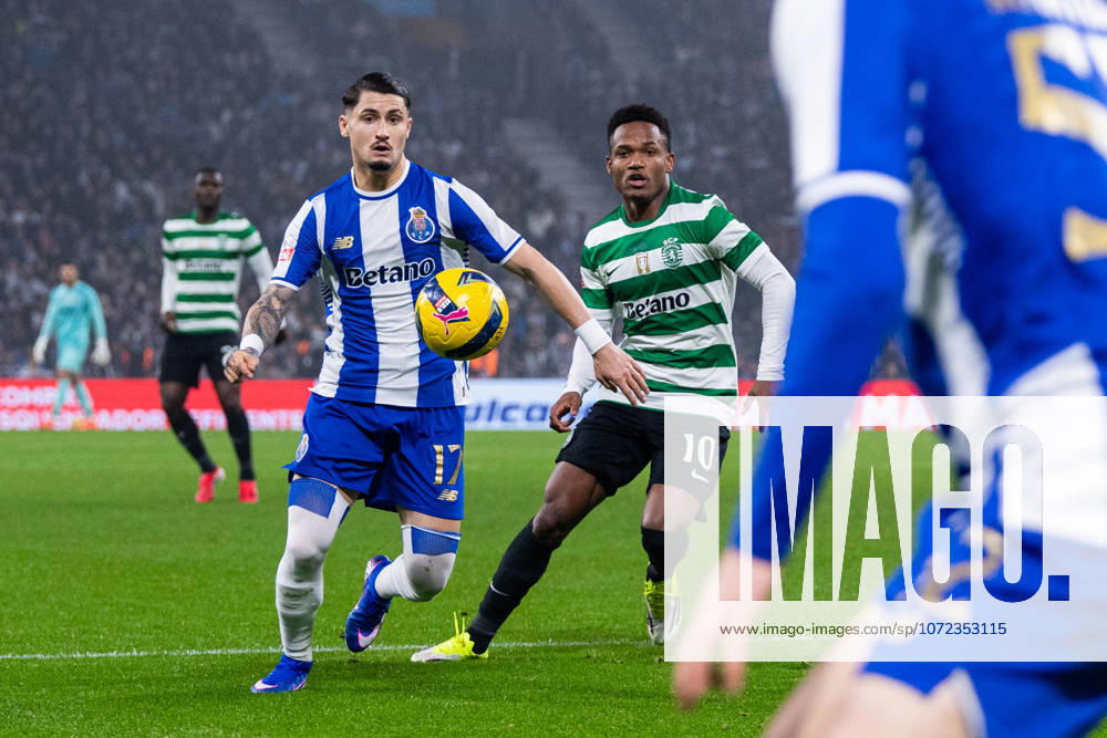 FC Porto Vs Sporting for the Portuguese First League in Porto - 09 Feb 2026 FC Porto s player, Borja Sainz in action during the classic match for the Portuguese First League between FC Porto and Sporting CP at Dragon Stadium. Final score; FC Porto 1:1 Sporting CP Porto Portugal