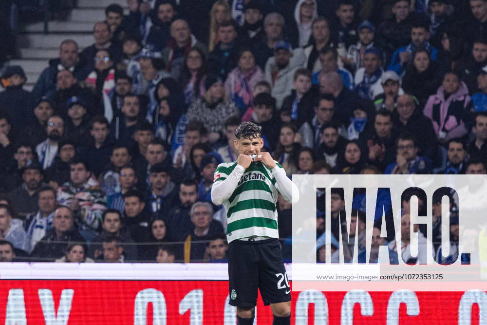 FC Porto Vs Sporting for the Portuguese First League in Porto - 09 Feb 2026 Sporting CP s player, Maxi Araujo seen during the classic match for the Portuguese First League between FC Porto and Sporting CP at Dragon Stadium. Final score; FC Porto 1:1 Sporting CP Porto Portugal