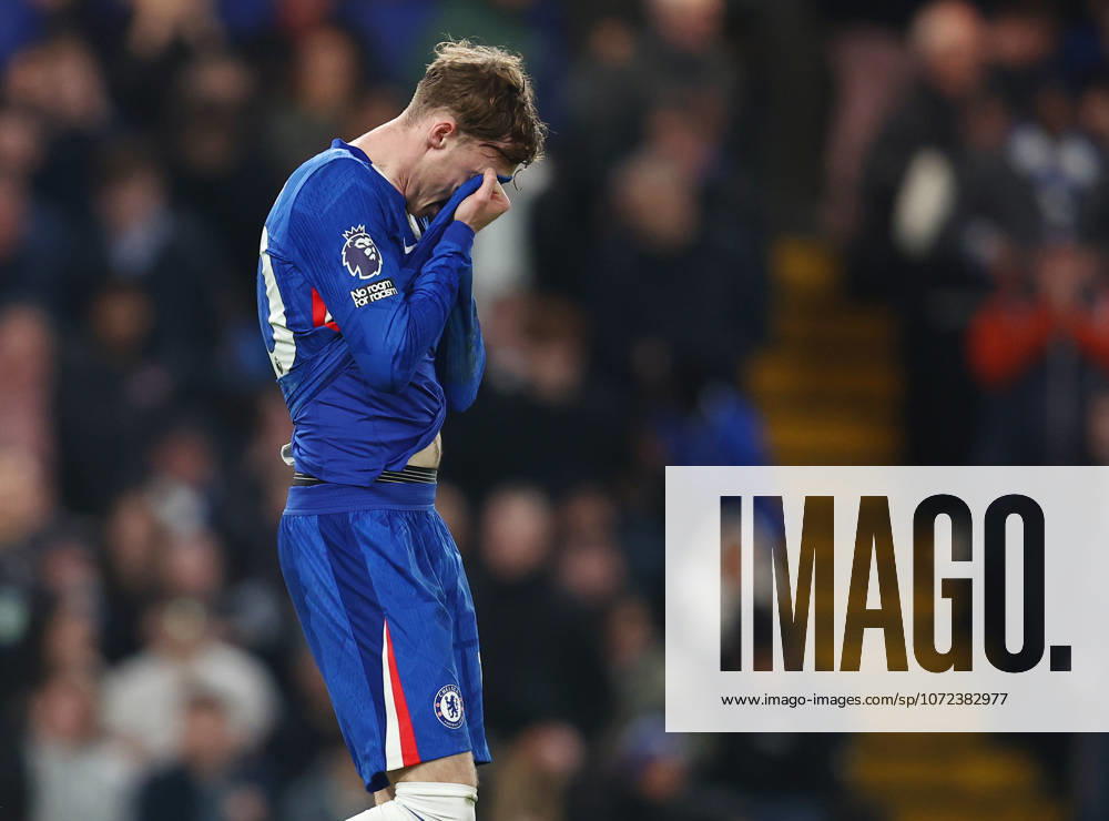 London, England, 10th February 2026. Cole Palmer of Chelsea reacts after missing a chance to score during the Chelsea vs Leeds United Premier League match at Stamford Bridge, London. Picture credit should read: Paul Terry Sportimage . SPI_051_PT_Chelsea_v_Leeds_United SPI-4517-0051