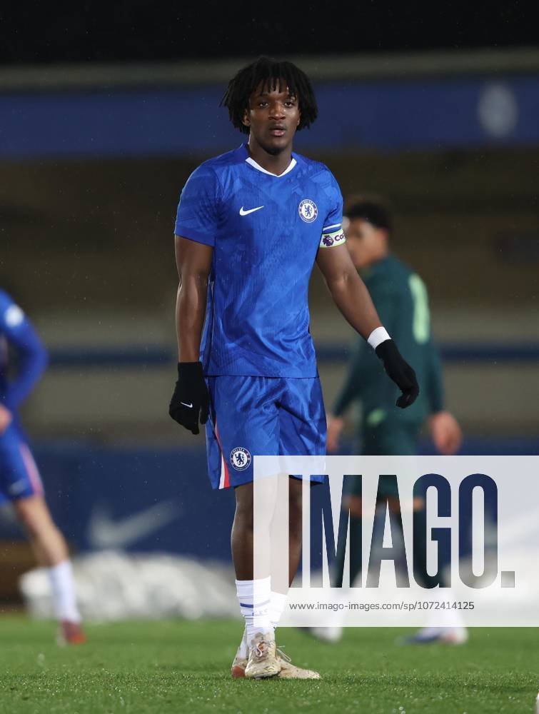 . - Chelsea U18 v Manchester City U18, FA Youth Cup, Fifth Round, Kingsmeadow Stadium, Kingston Upon Thames, London, UK - 9th February 2026. Daniel Weir Crystal Pix Daniel Weir Crystal Pix Shumaira Mheuka of Chelsea U18. - Chelsea U18 v Manchester City U18, FA Youth Cup, Fifth Round, Kingsmeadow Stadium, Kingston Upon Thames, London, UK - 9th February 2026. Daniel Weir Crystal Pix London Kingsmeadow Stadium UK