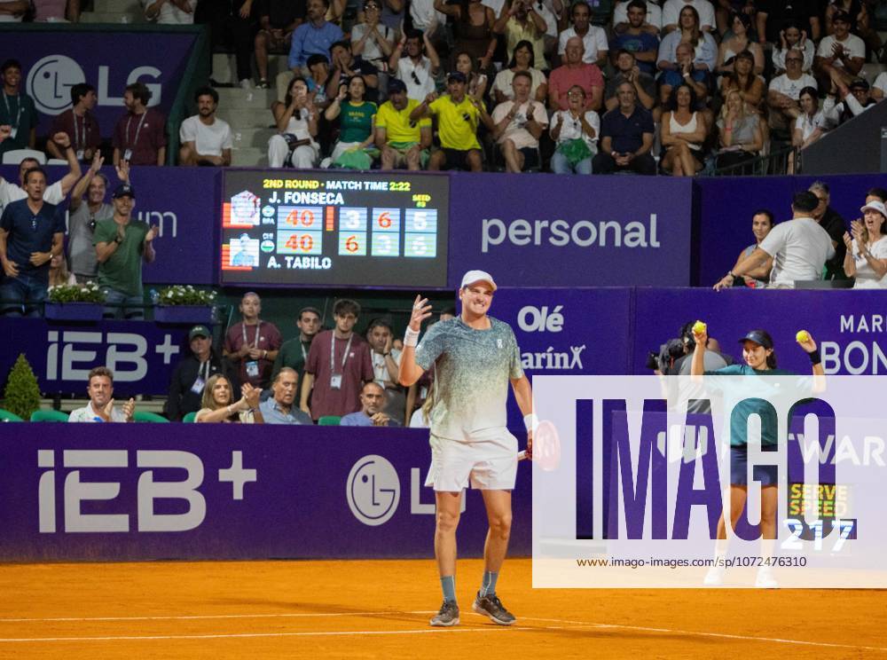 TENNIS - Internazionali di Tennis - Argentina Open 2026 ATP, Tennis Herren 250 Buenos Aires Brasilian player Joao Fonseca celebrating at ATP 250 Argentina Open 2026 (in Buenos Aires Lawn Tennis Club) during Argentina Open 2026 ATP 250 Buenos Aires , International Tennis match in Buenos Aires, Argentina, February 11 2026 Buenos Aires Argentina
