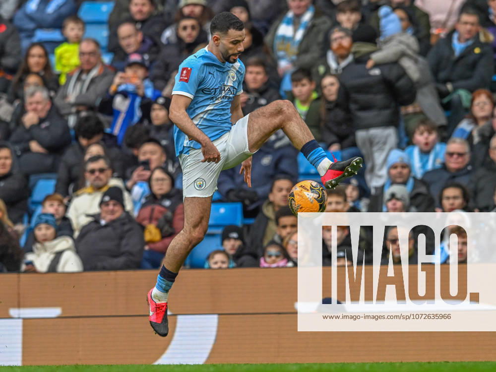 Manchester City v Salford City Emirates FA Cup Rayan-Ait-Nouri of Manchester City during the Emirates FA Cup Fourth Round match at the Etihad Stadium, Manchester 14 02 2026 UK Newspapers OUT