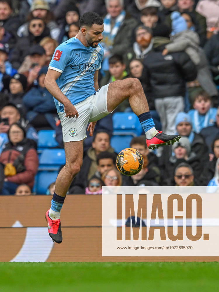 Manchester City v Salford City Emirates FA Cup Rayan-Ait-Nouri of Manchester City during the Emirates FA Cup Fourth Round match at the Etihad Stadium, Manchester 14 02 2026 UK Newspapers OUT