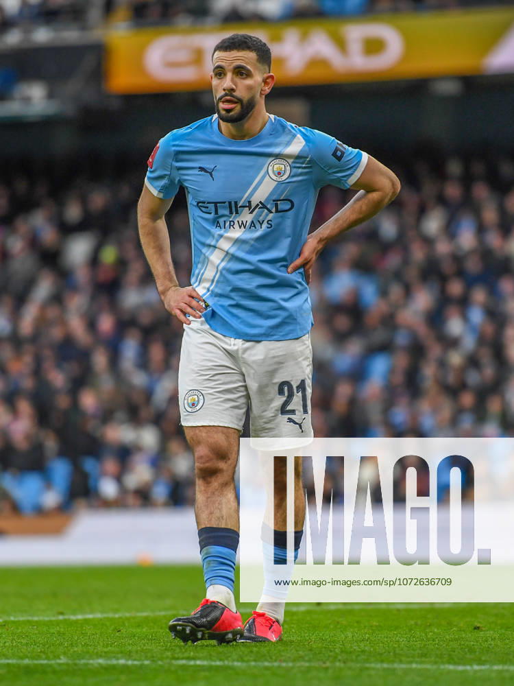 Manchester City v Salford City Emirates FA Cup Rayan-Ait-Nouri of Manchester City during the Emirates FA Cup Fourth Round match at the Etihad Stadium, Manchester 14 02 2026 UK Newspapers OUT