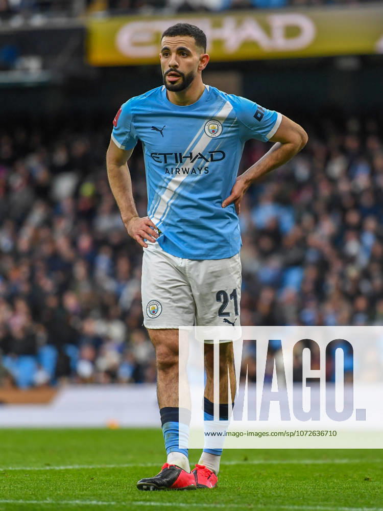 Manchester City v Salford City Emirates FA Cup Rayan-Ait-Nouri of Manchester City during the Emirates FA Cup Fourth Round match at the Etihad Stadium, Manchester 14 02 2026 UK Newspapers OUT