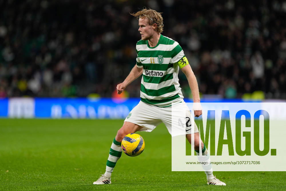 Sporting CP Vs FC Famalicao in Lisbon, Portugal - 15 Feb 2026 Morten Hjulmand of Sporting CP in action during the Liga Portugal Betclic football match between Sporting CP and FC Famalicao at Estadio Jose Alvalade. Final score: Sporting CP 1:0 FC Famalicao Lisbon Portugal