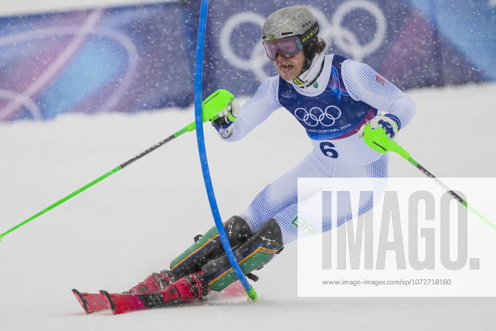 Winter Olympics in Milan Cortina 2026 Bormio, Italy 20260216 Lucas Pinheiro Braathen from Brazil during the men s slalom in Bormio during the Winter Olympics in Milan Cortina 2026 Photo Cornelius Poppe NTB Bormio Italy RESTRICTED USE FOR BETTING COMPANIES