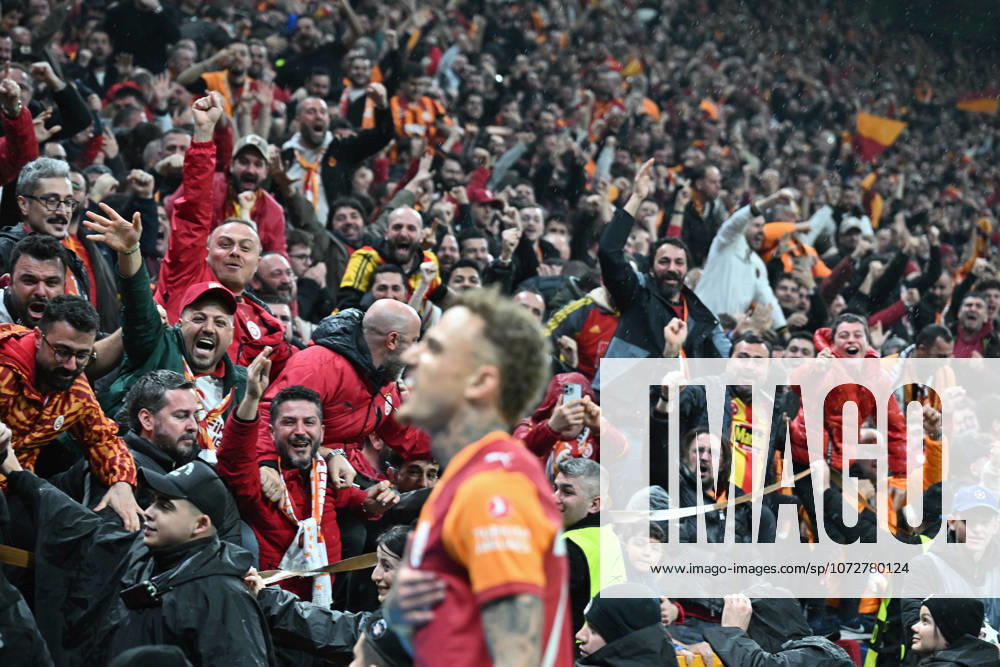 Galatasaray v Juventus - UEFA Champions League ISTANBUL, TURKIYE - FEBRUARY 17: Noa Lang (77) of Galatasaray celebrates after scoring a goal during the UEFA Champions League round of 16 play-off first-leg match between Juventus and Galatasaray at RAMS Park stadium in Istanbul, Turkiye on February 17, 2026. Isa Terli Anadolu Istanbul Turkey. Editorial use only. Please get in touch for any other usage.