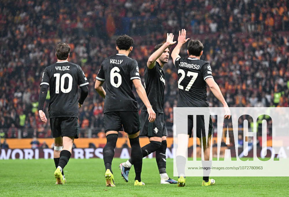 Galatasaray v Juventus - UEFA Champions League ISTANBUL, TURKIYE - FEBRUARY 17: Juventus players celebrate after scoring during the UEFA Champions League Round of 16 play-off first leg match between Galatasaray and Juventus at RAMS Park in Istanbul, Turkiye, on February 17, 2026. Elif Ozturk Anadolu Istanbul Turkey. Editorial use only. Please get in touch for any other usage.