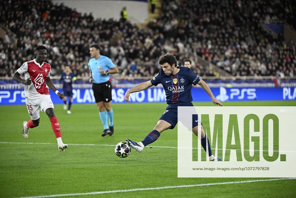 Camara lamine neves joao FOOT LIGUE DES CHAMPIONS 2026 MONACO PSG 2 3 STADE LOUIS II MONACO FRANCE 17 02 2026 MANTEY STEPHANE MONACO STADE LOUIS II France GermanyxJapanxUKxFrancexBelgiumxOUT