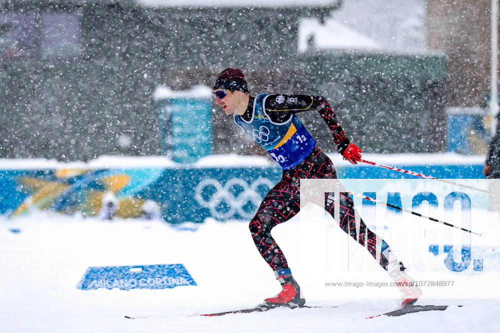 OLYMPICS - Winter Olympic Games, Olympische Spiele, Olympia, OS Milano Cortina 2026 TESERO,ITALY,19.FEB.26 - OLYMPICS, NORDIC SKIING, NORDIC COMBINED, CROSS COUNTRY - Winter Olympic Games Milano Cortina 2026, team sprint, 2x7.5km. Image shows Vinzenz Geiger (GER). GEPAxpictures xMatthiasxTrinkl