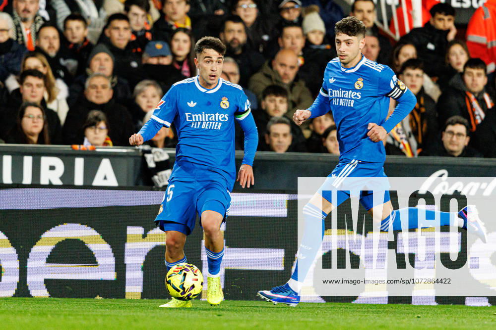 David Jimenez seen during LaLiga EA Sports game between teams of Valencia CF and Real Madrid CF (Maciej Rogowski Ball Raw Images) Valencia Mestalla Spain
