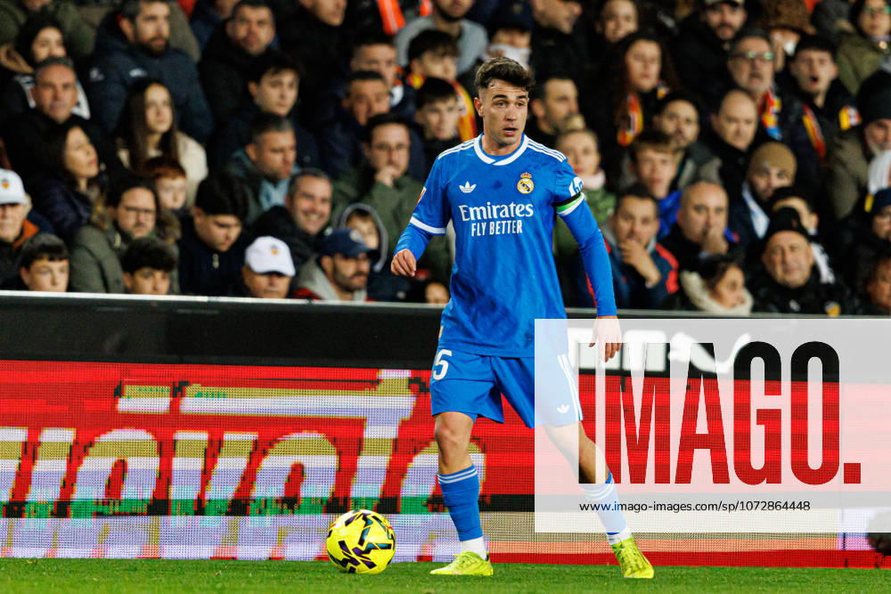 David Jimenez seen during LaLiga EA Sports game between teams of Valencia CF and Real Madrid CF (Maciej Rogowski Ball Raw Images) Valencia Mestalla Spain