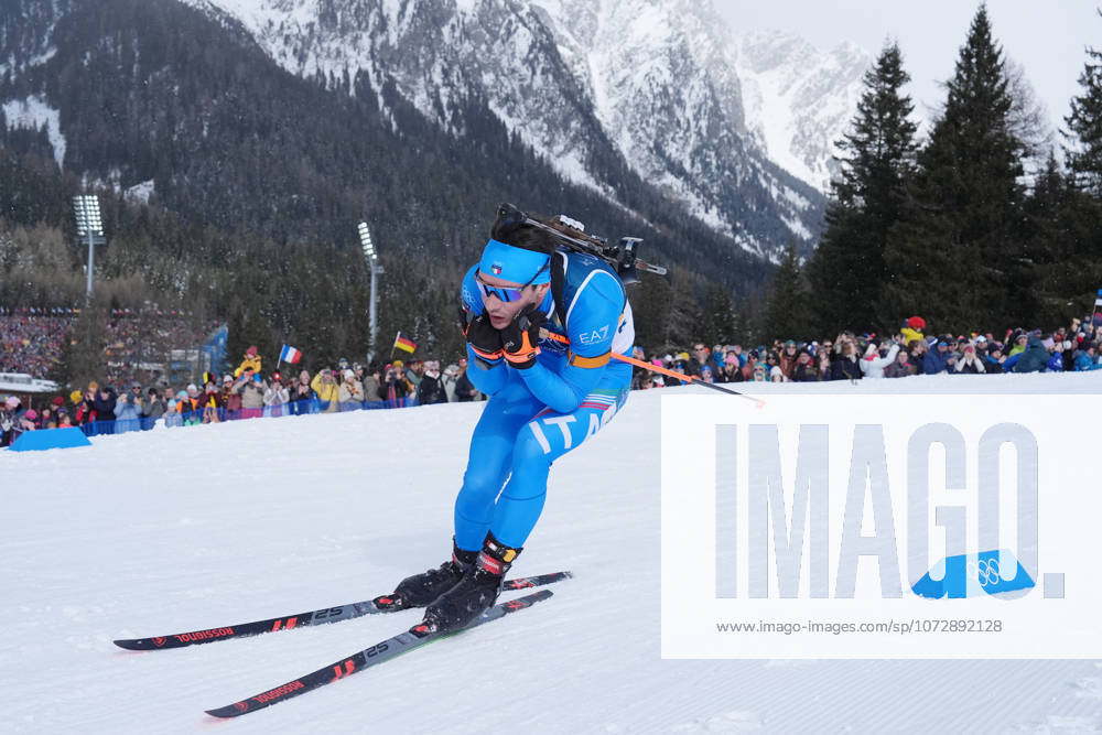 Italys GIACOMEL Tommaso during Biathlon Men s 15km Mass Start at Antholz-Anterselva Biathlon Arena at the Milano Cortina 2026 Winter Olympics, in Anterselva (Italy) February 20 , 2026 (Spada LaPresse)