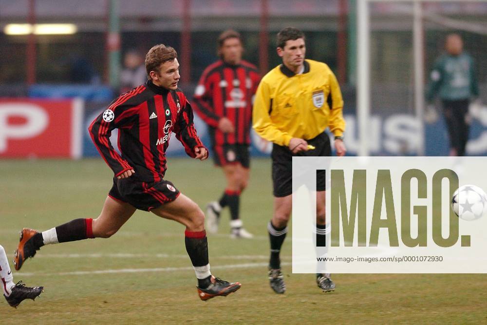 Andrej Schewtschenko (Milan) Fußball EC 1 Herren Champions League 2003 2004, AC Mailand, Vdig Einzelbild Mailand Dynamik,