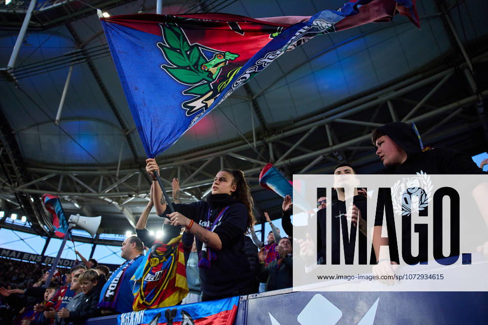 Levante UD v Valencia CF- LaLiga EA Sports VALENCIA, SPAIN - FEBRUARY 15: Levante UD fans during to the LaLiga EA Sports match between Levante UD and Valencia CF at Estadio Ciutat de Valencia on February, 2026 in Valencia, Spain. (Photo by Jose Torres Photo Players Images Magara Press) Valencia Estadio Ciutat de Valencia Spain