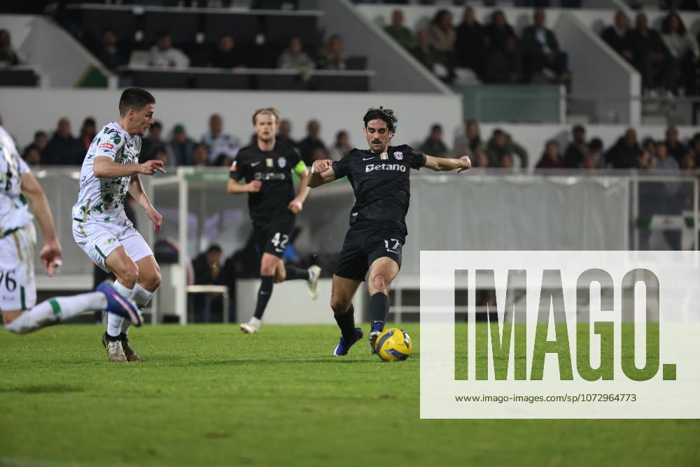 Francisco Trincao (Sporting CP) in action during the match between Moreirense FC and Sporting CP, valid for Liga Portugal Betclic 2025 2026 at Estadio Comendador Joaquim Almeida on 21 February 2026. Moreira de Conegos Estadio Comendador Joaquim Almeida Moreira de Conegos Portugal